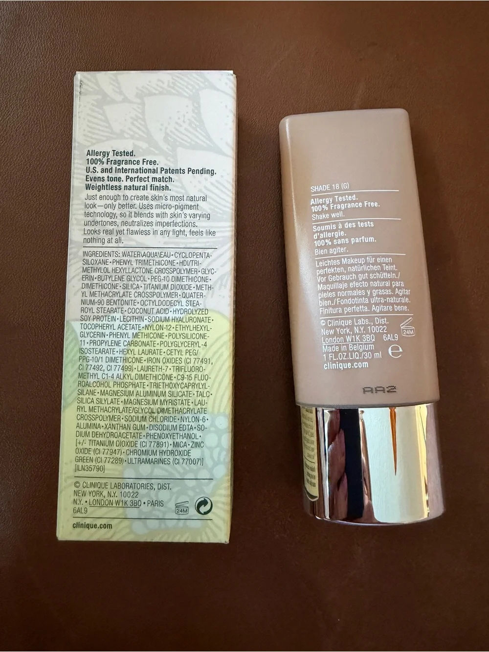 Clinique Perfectly Real Makeup Foundation - Natural Beige #18